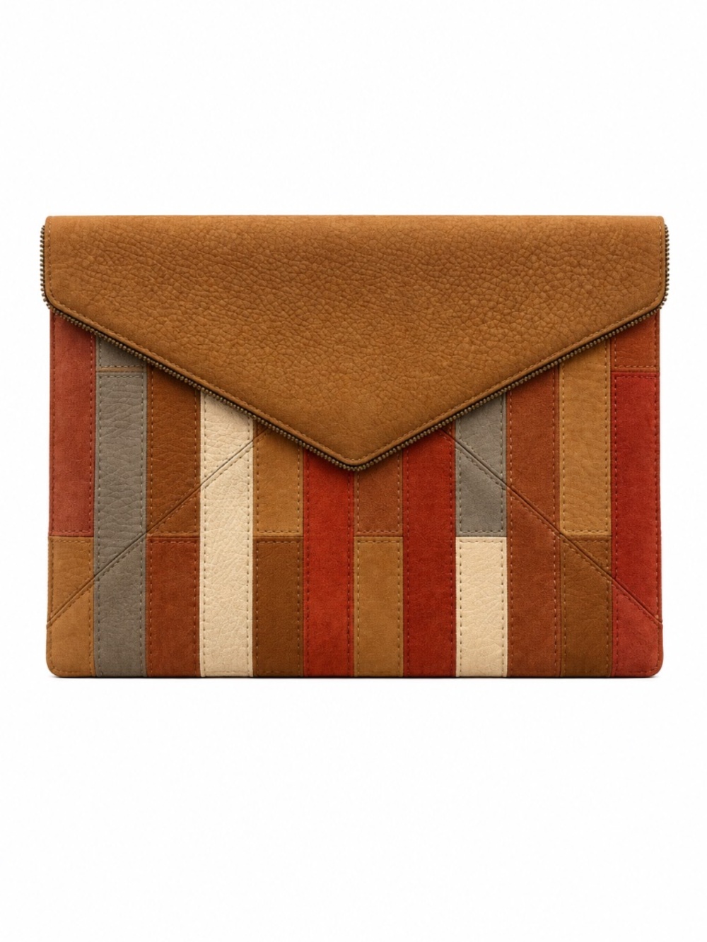 Rebecca Minkoff Leo Patchwork Leather Clutch 🌟